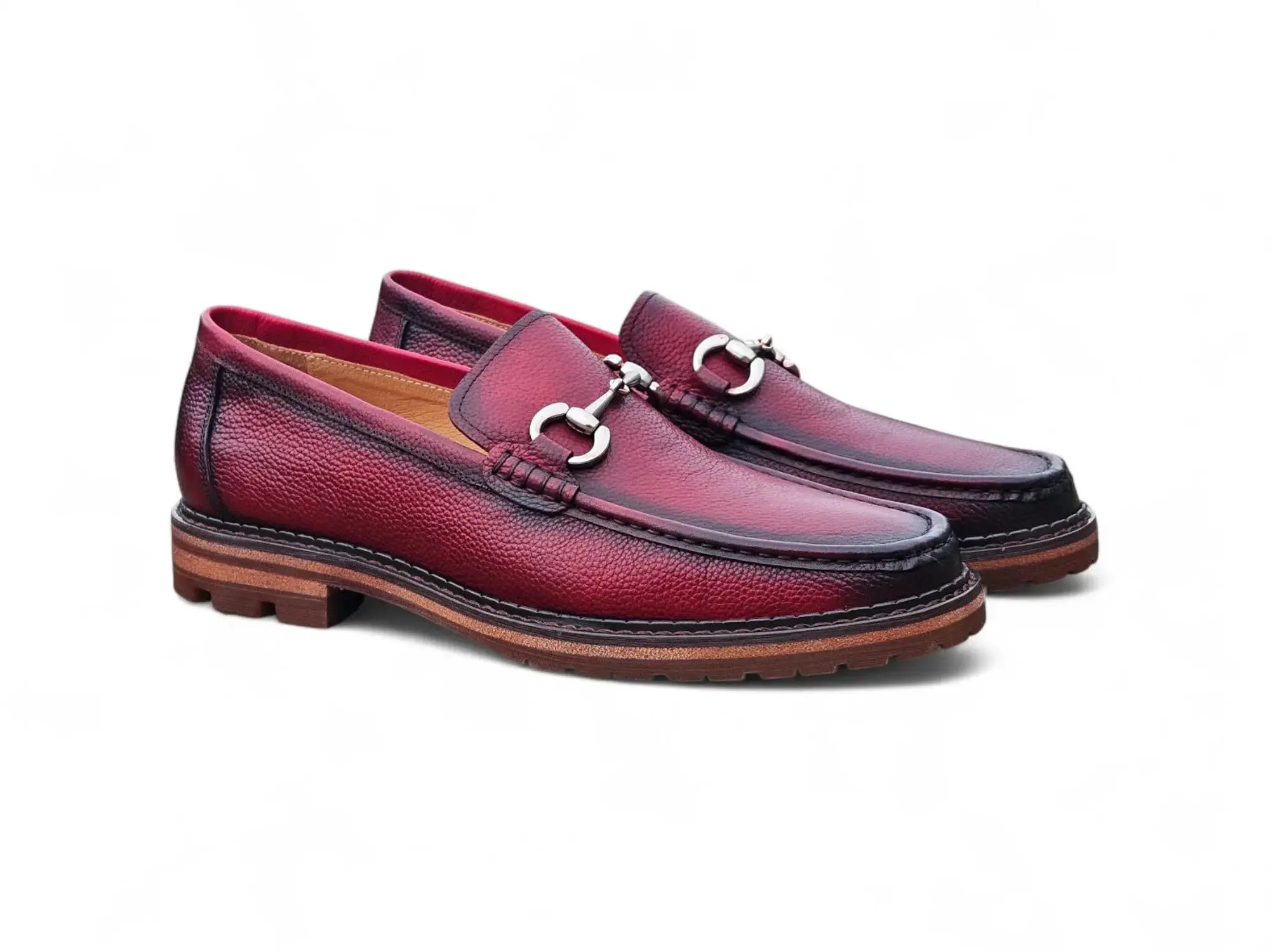 Horsebit Loafer Lug Sole Carrucci