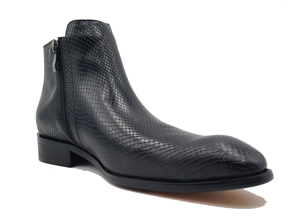 Python printed Calfskin Buckle strap Boot