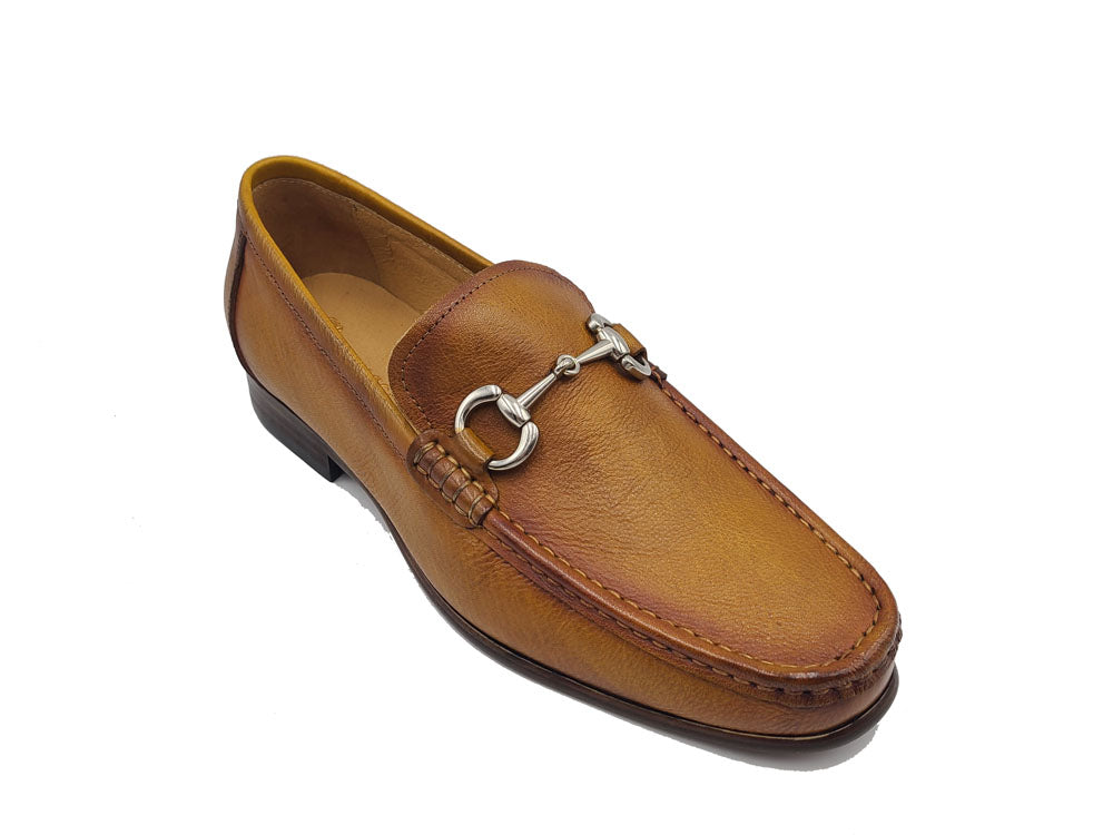 Victor Timeless Buckle Loafer in Leather Sole