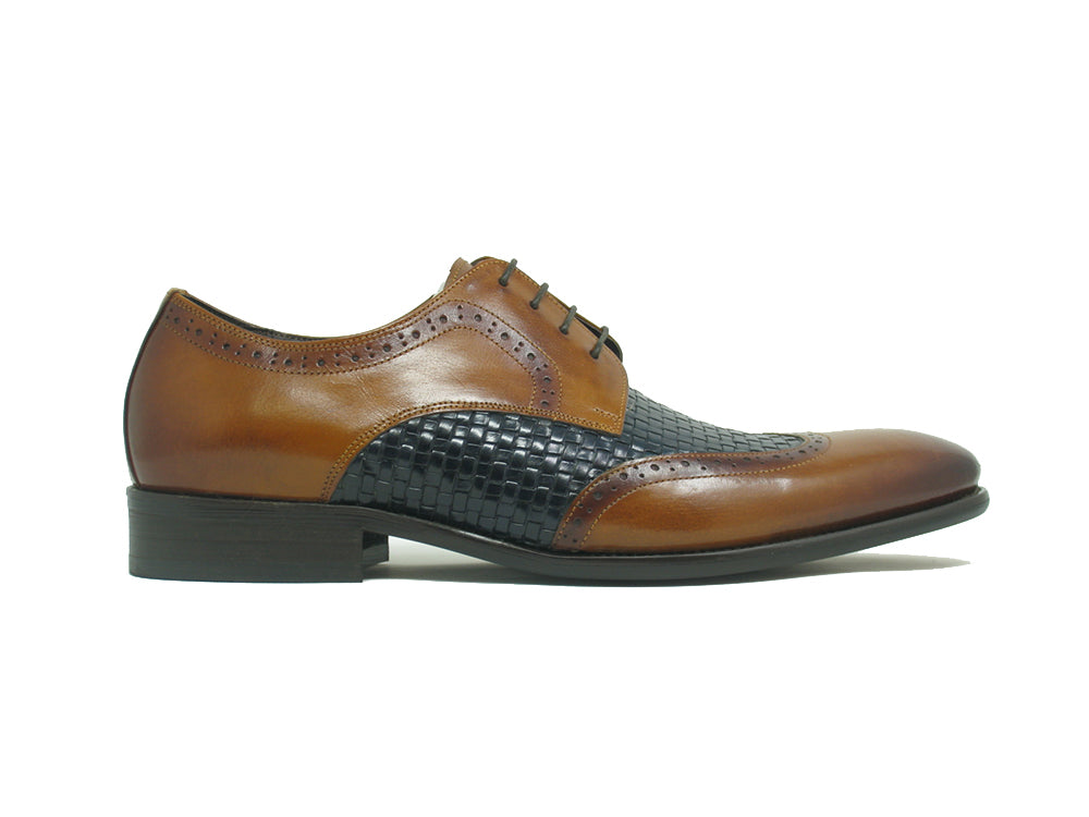 Hand Braided Leather Woven Dress Shoe