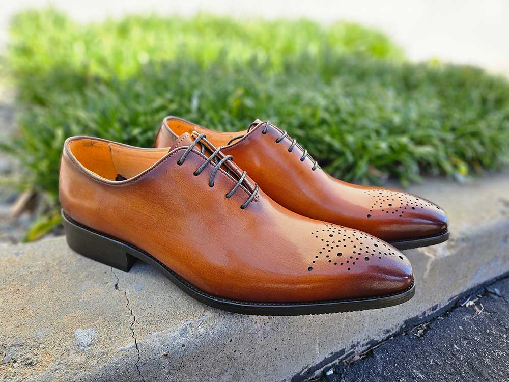 Hand Burnished Wholecut Calf Oxford