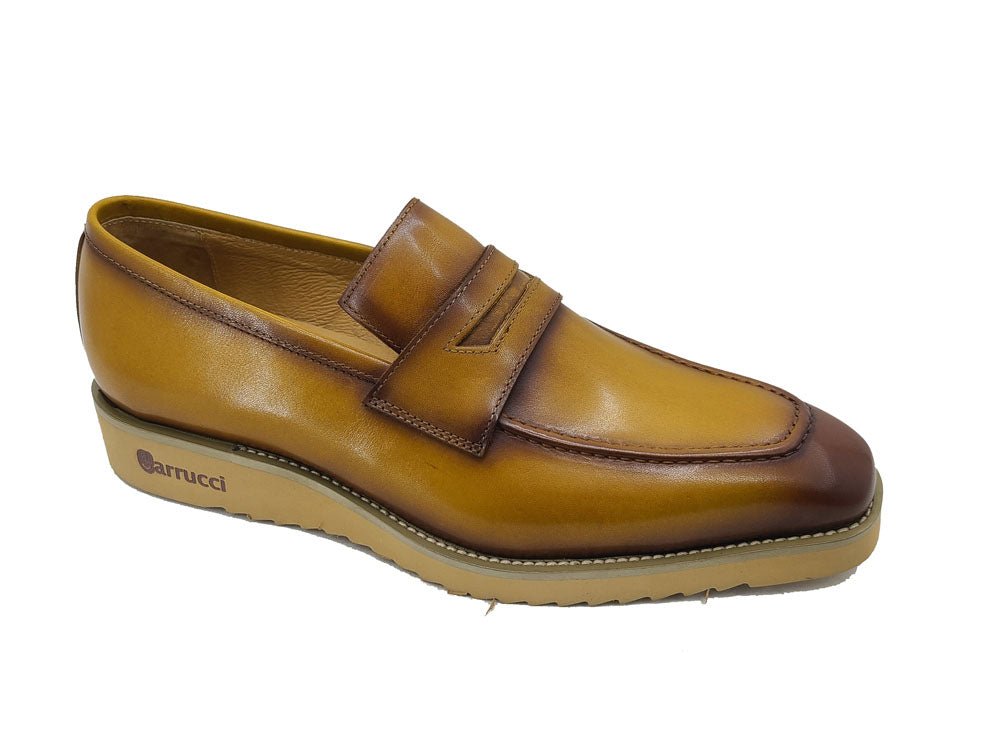 Fashion Patina Calf Penny Loafer with Lightweigh sole