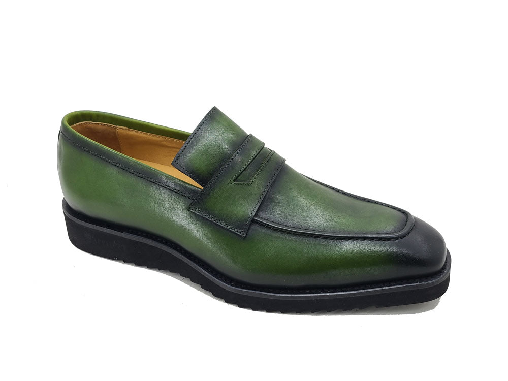 Fashion Patina Calf Penny Loafer with Lightweigh sole