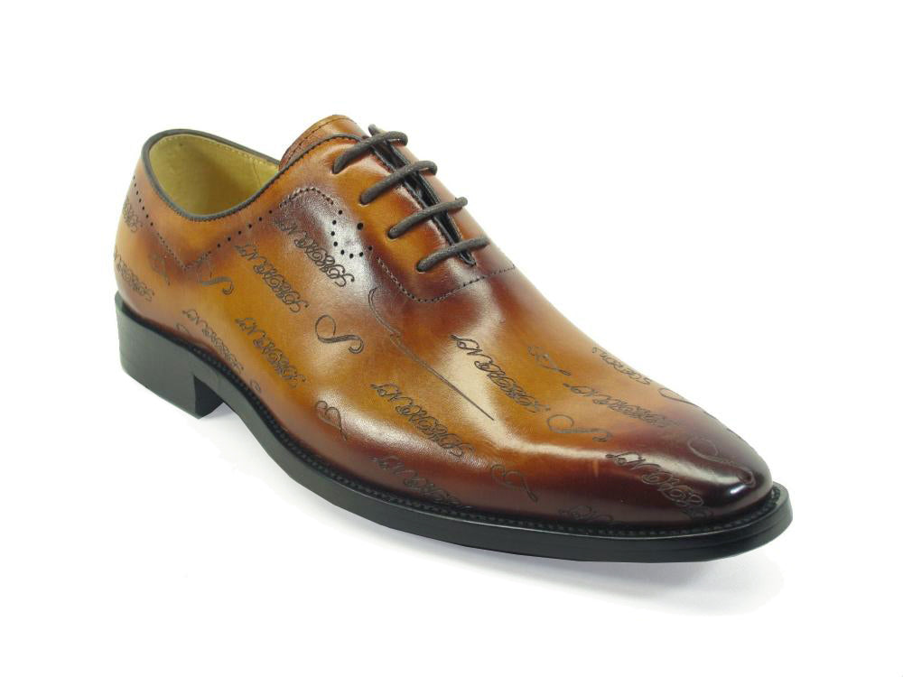 Carrucci Embossed Leather Oxford