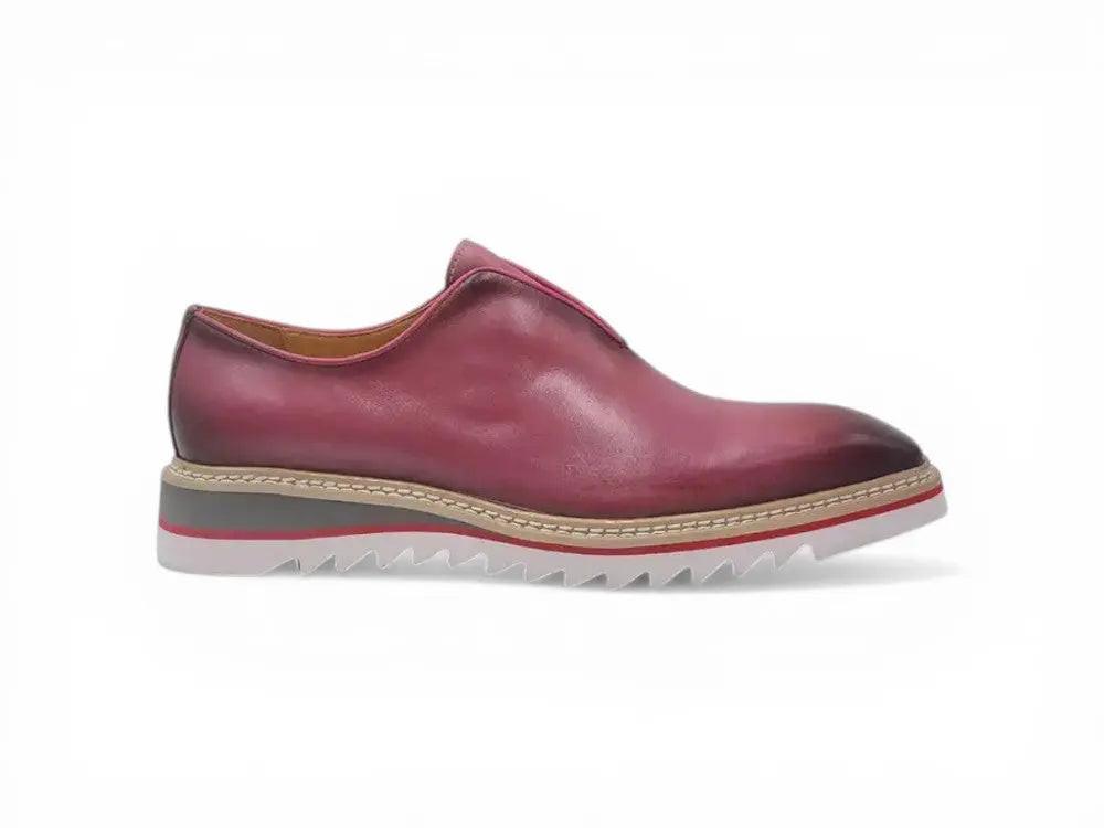 Laceless Loafer with Contrast color lightweight sole Carrucci