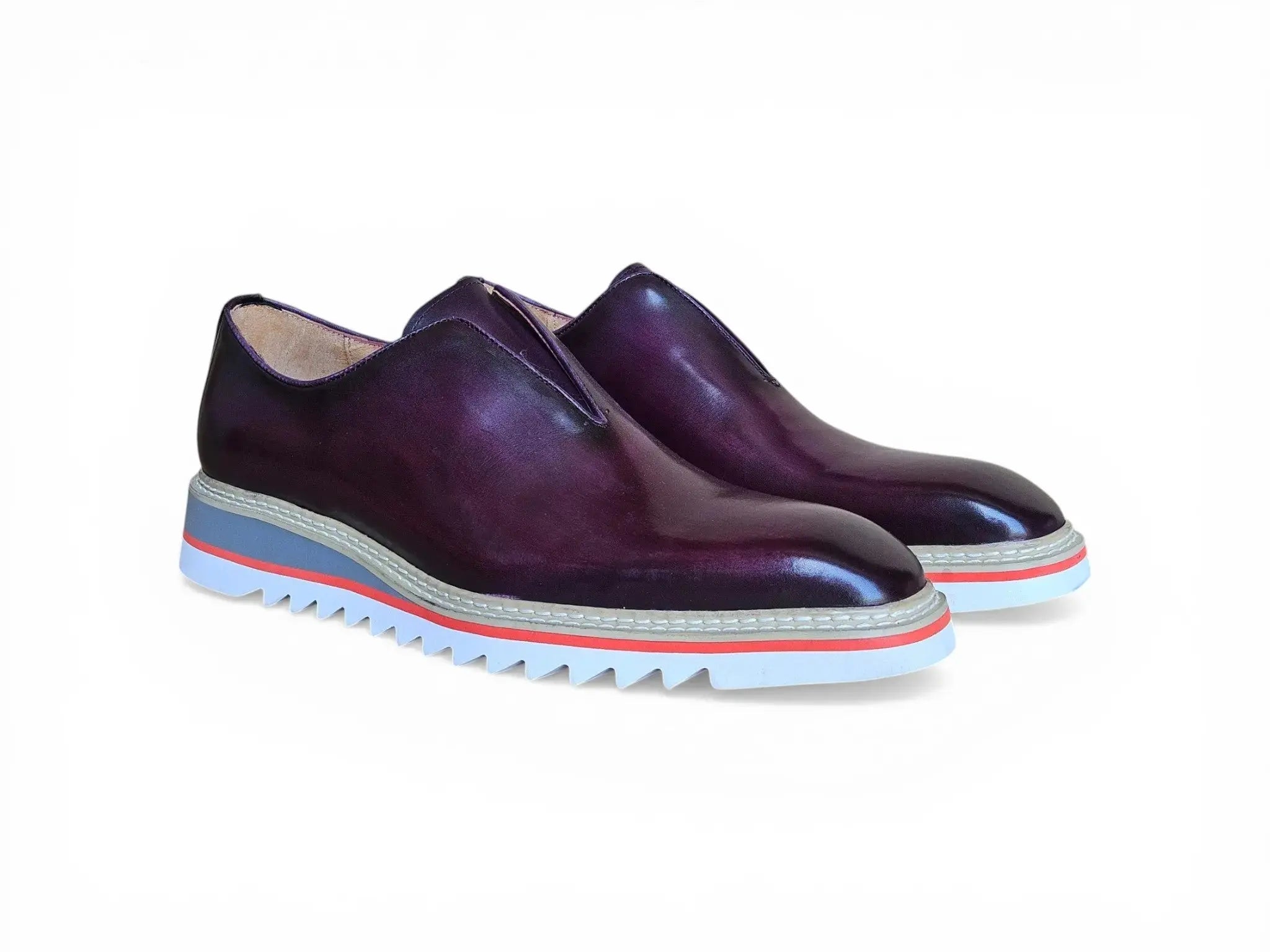 Laceless Loafer with Contrast color lightweight sole Carrucci