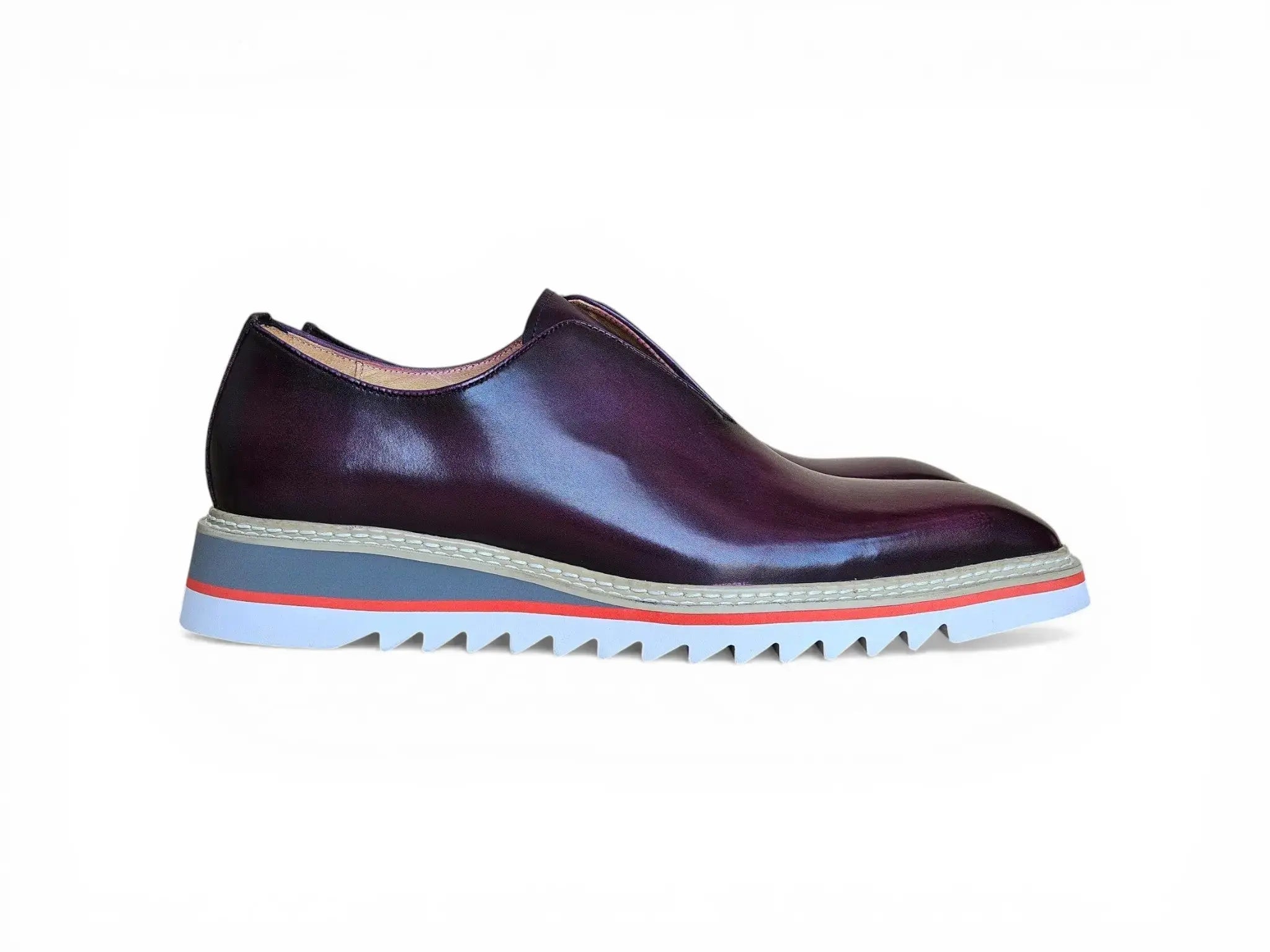 Laceless Loafer with Contrast color lightweight sole Carrucci