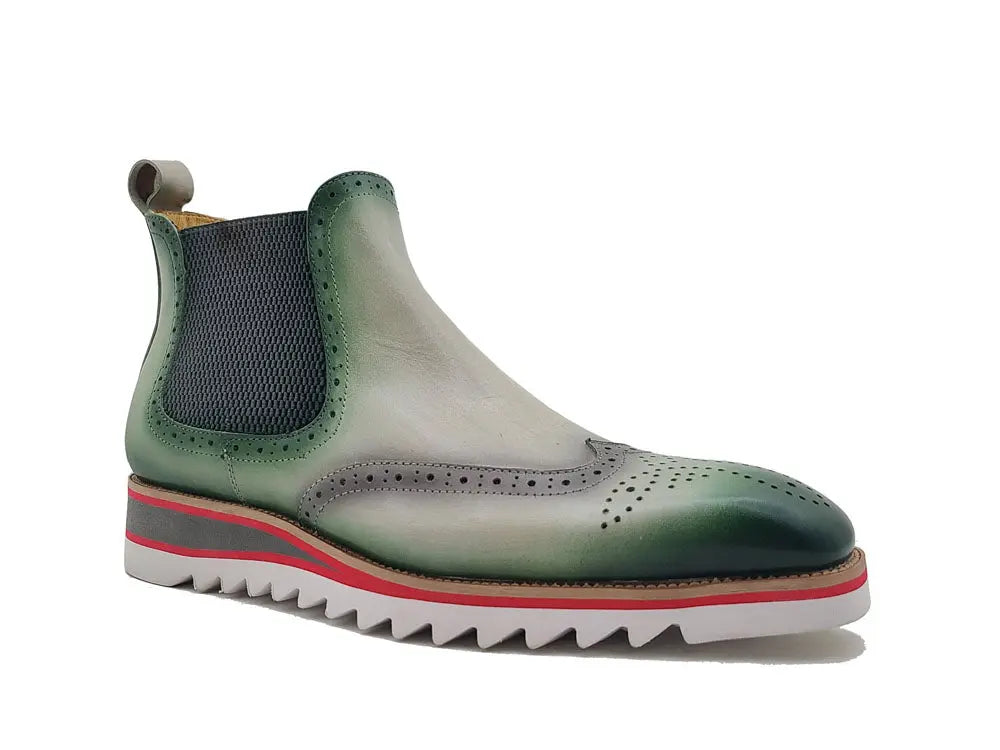 Leather Chelsea Boot With Lightweight Sole Carrucci