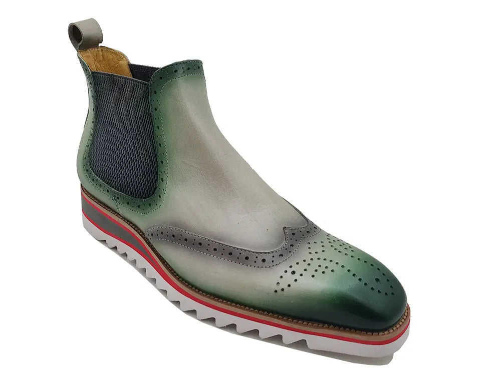 Leather Chelsea Boot With Lightweight Sole Carrucci