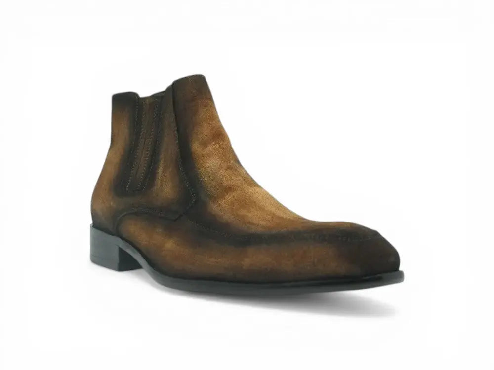 Leather Suede Chelsea Boots Carrucci