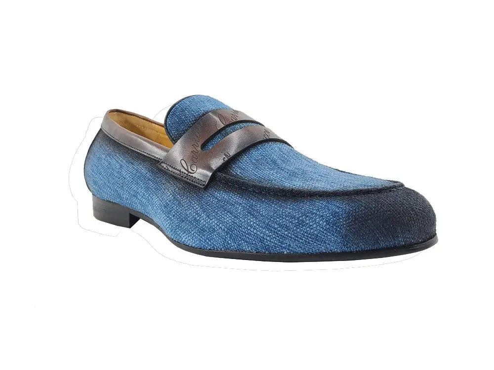 Life Style Penny Loafer W Leather Trim Carrucci