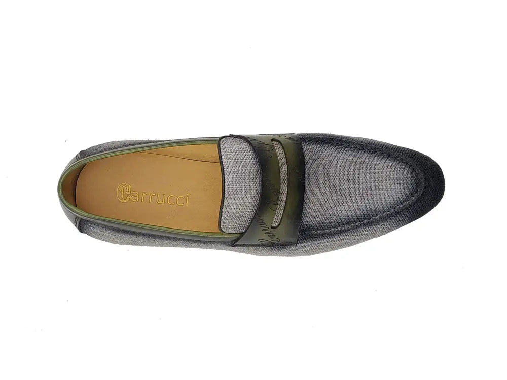 Life Style Penny Loafer W Leather Trim Carrucci