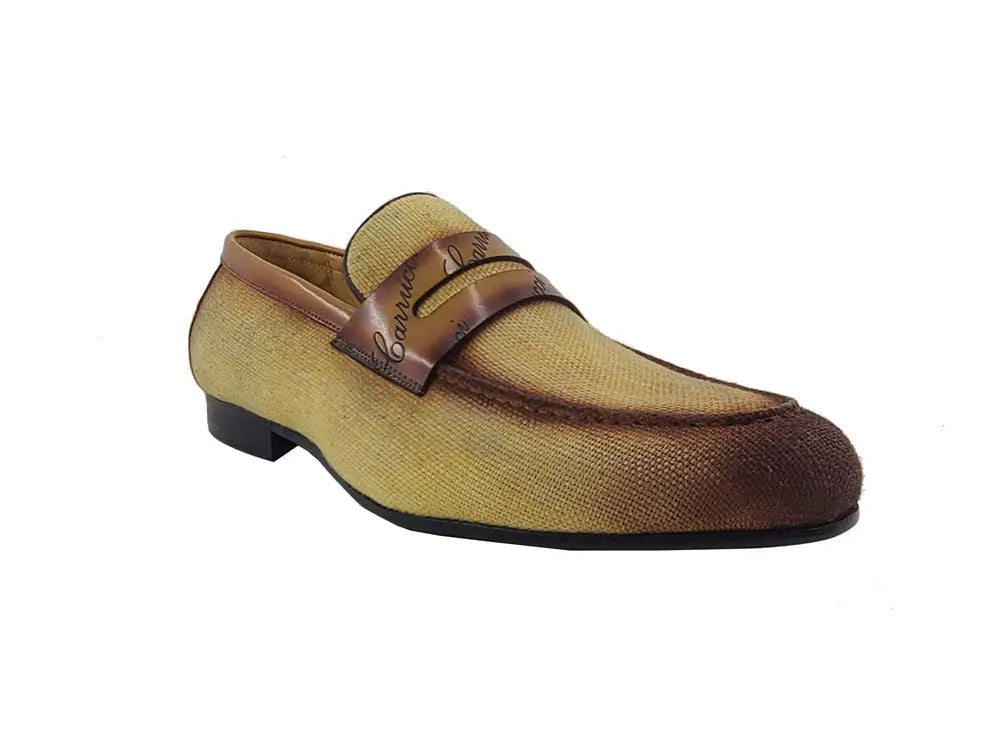 Life Style Penny Loafer W Leather Trim Carrucci