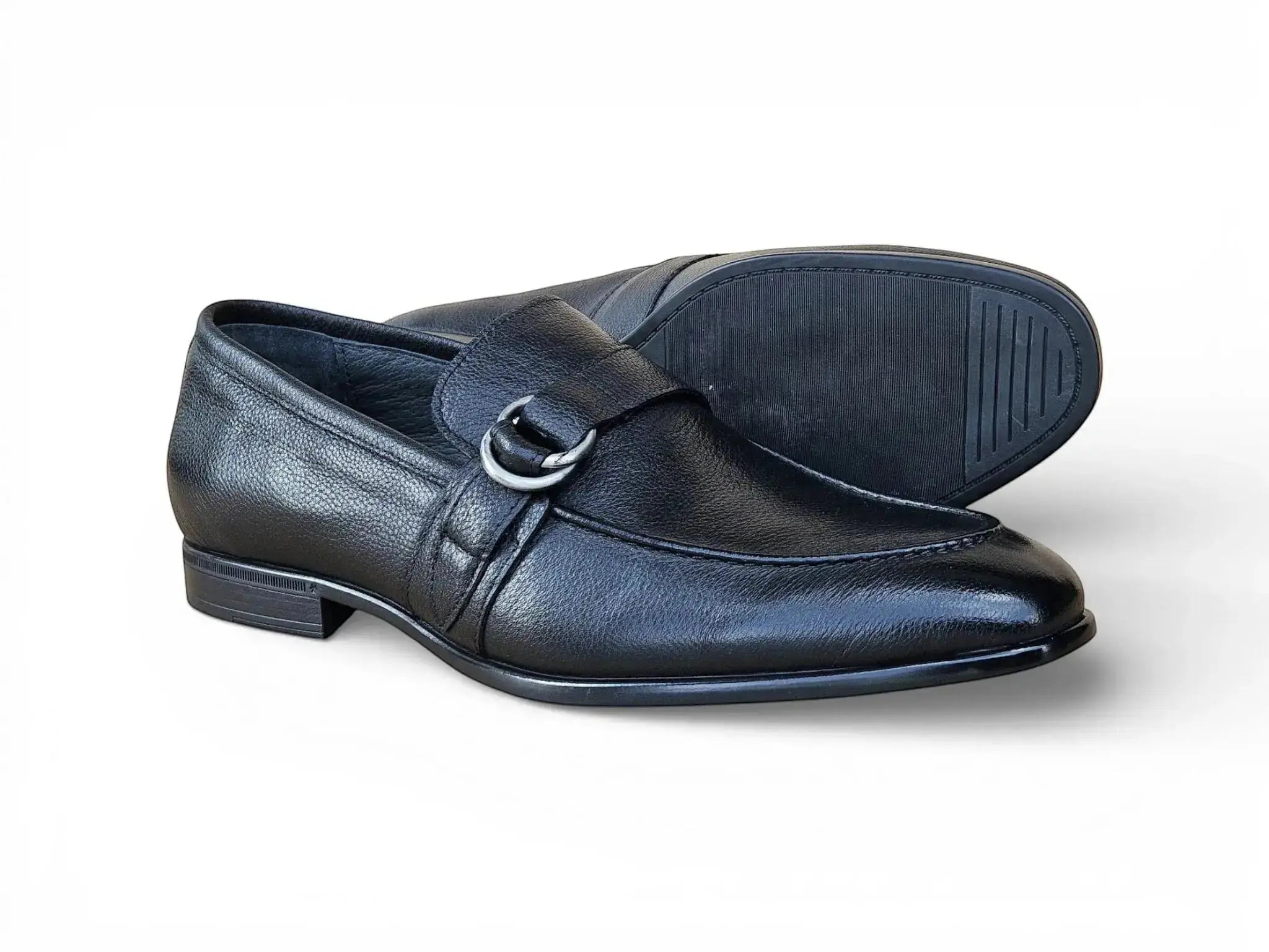 Double D-Ring Buckle Loafer Carrucci