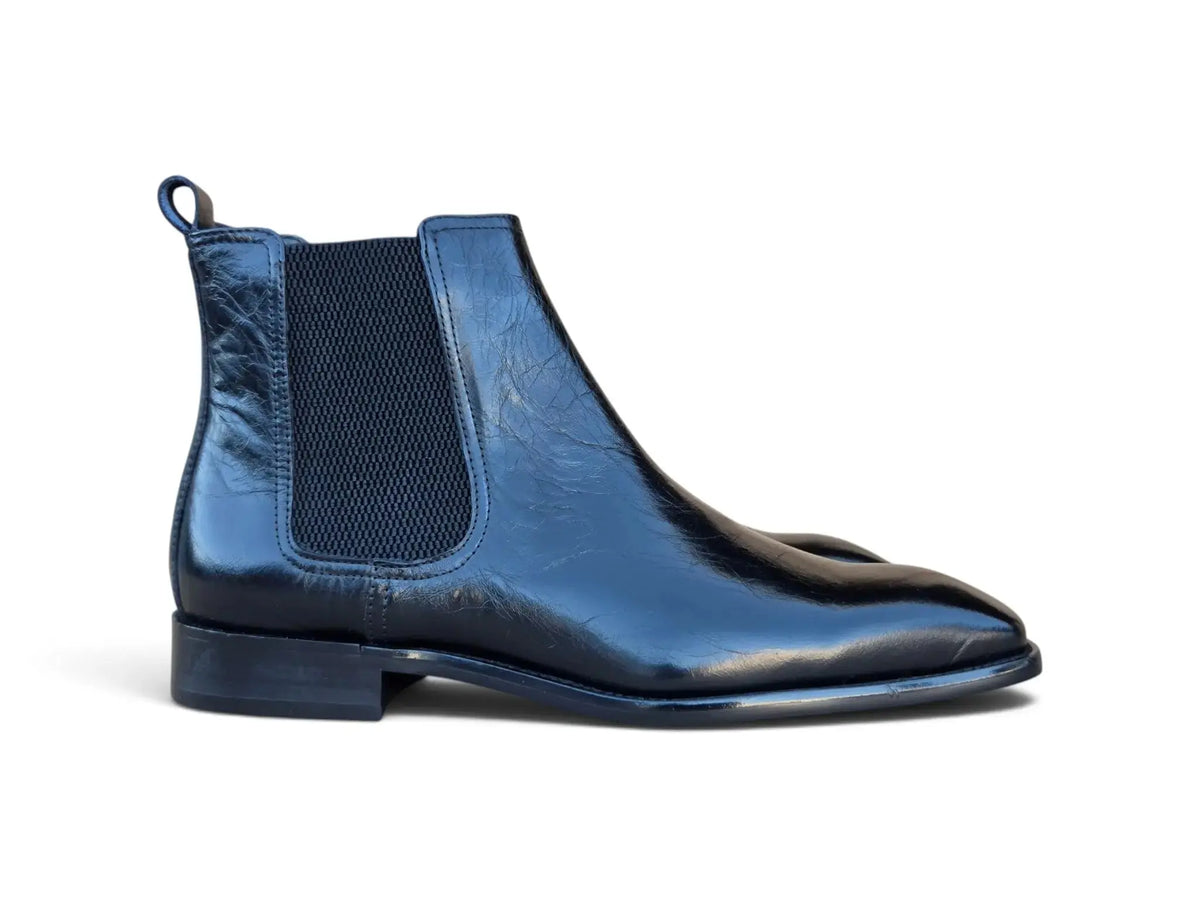 Loren Textured Patent Leather Chelsea Boot Carrucci