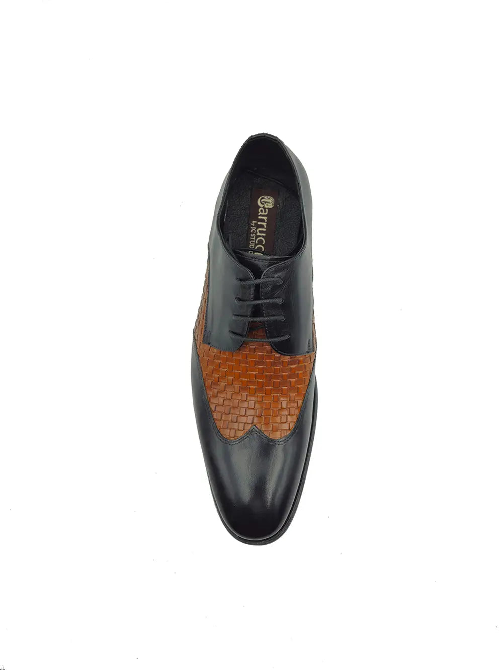 Medallion Wing-tip Basket Weave Four Eyelets Oxford Carrucci