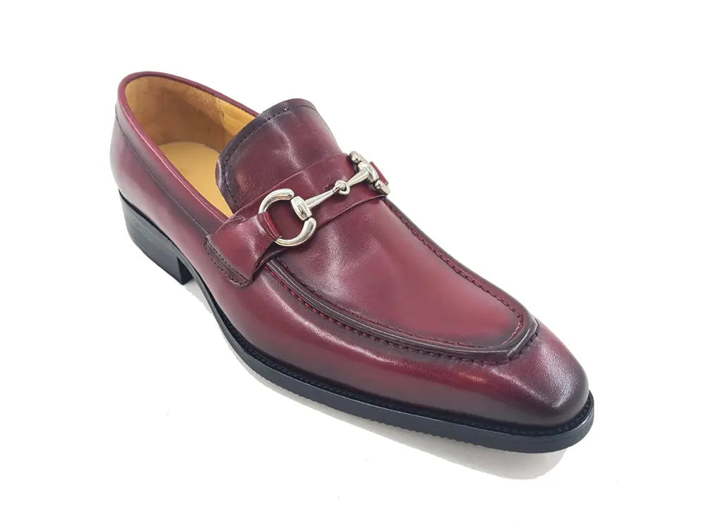 Men's Burnished Signature Buckle Loafer Carrucci