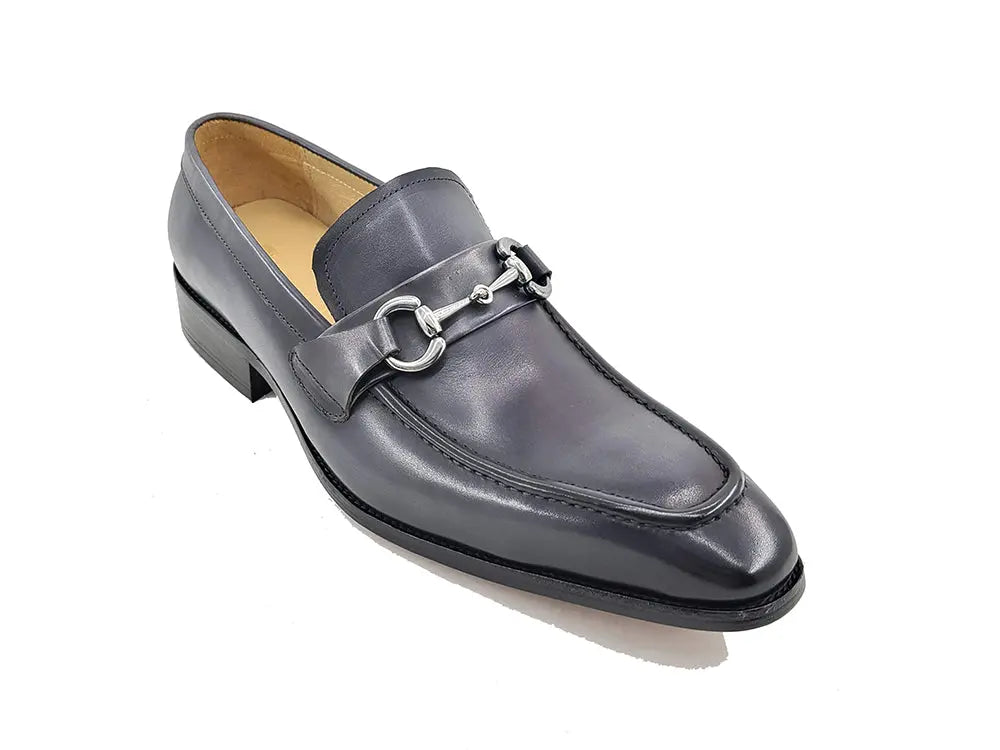 Men's Burnished Signature Buckle Loafer Carrucci