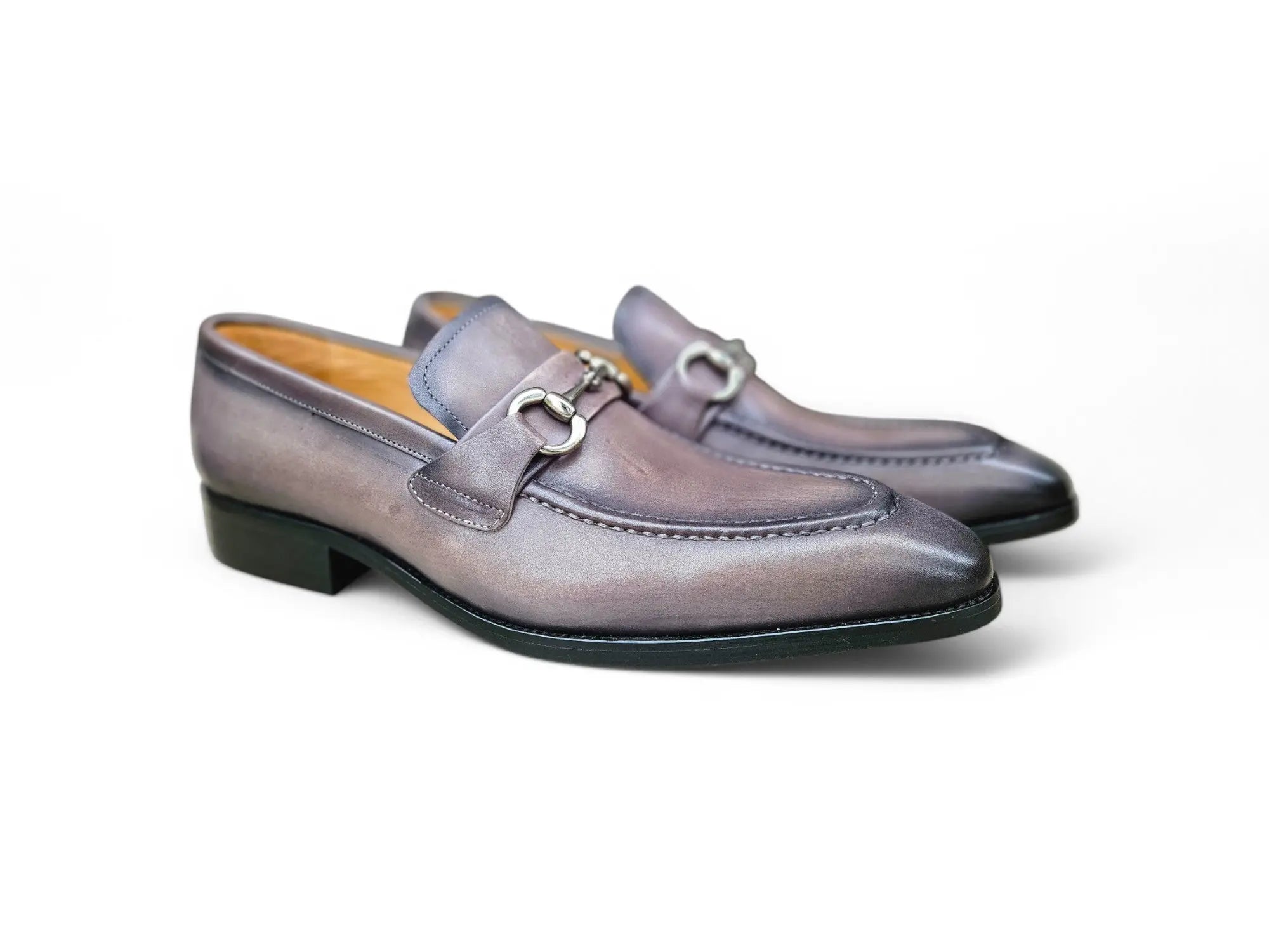 Men's Burnished Signature Buckle Loafer Carrucci