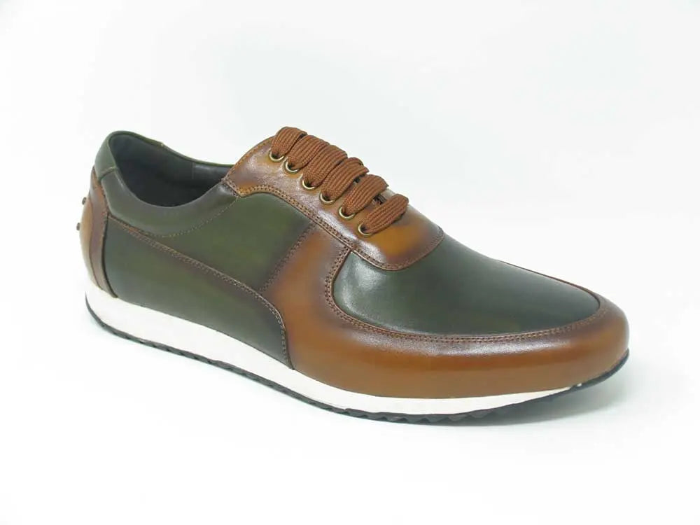 Men's Calfskin Leather Sneaker Carrucci