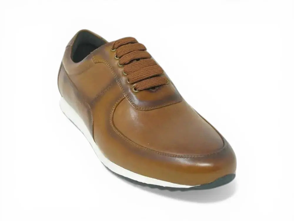 Men's Calfskin Leather Sneaker Carrucci