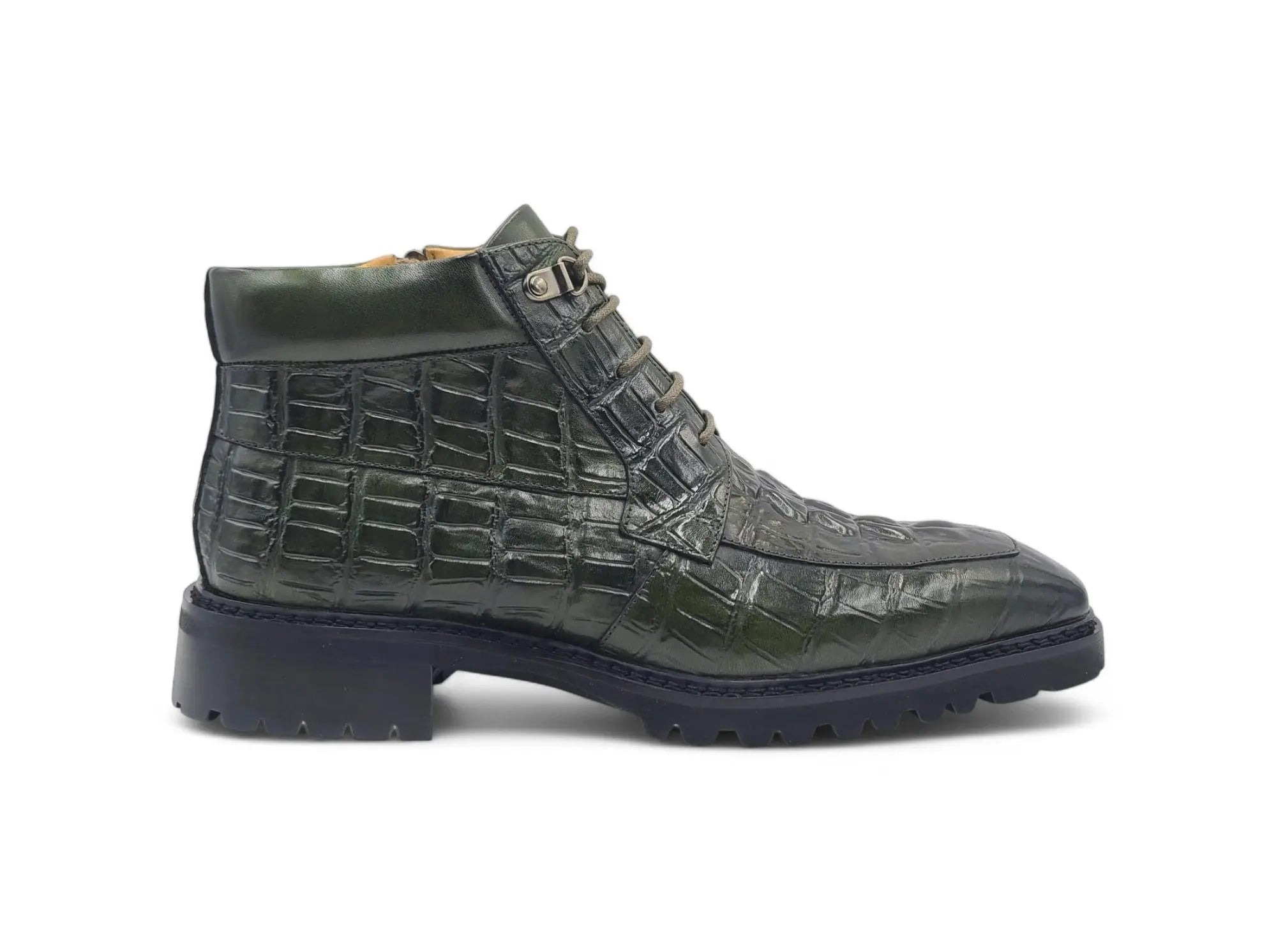 Men's Lace-up Boots Alligator Embossed Carrucci
