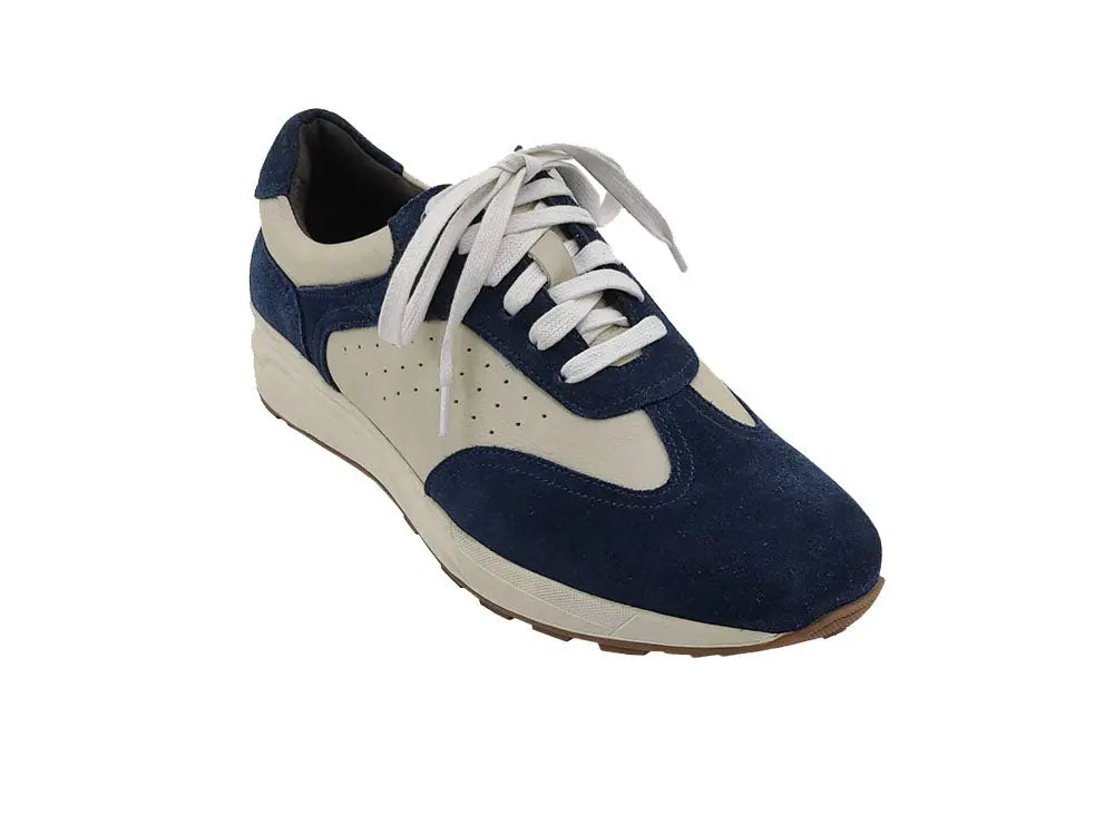 Mix Media Lifestyle Leather Sneaker Carrucci