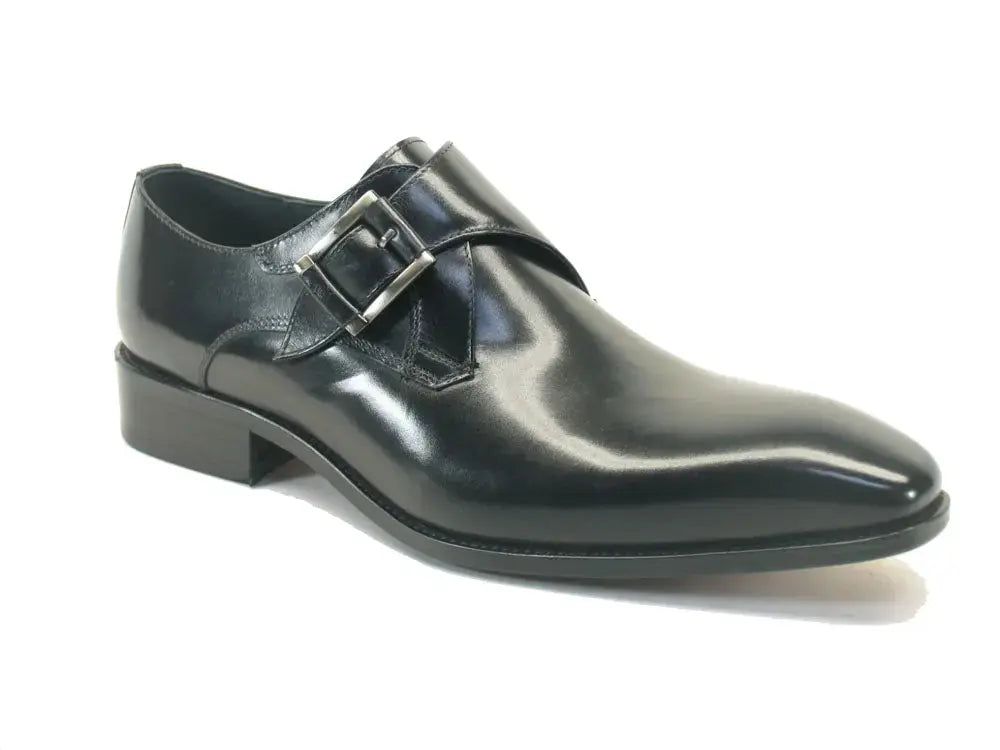 Monk Strap Buckle Leather Shoes Carrucci