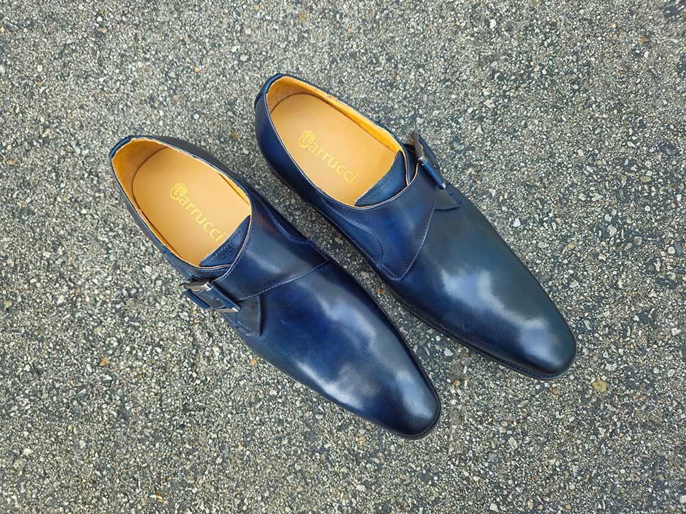 Monk Strap Buckle Leather Shoes Carrucci