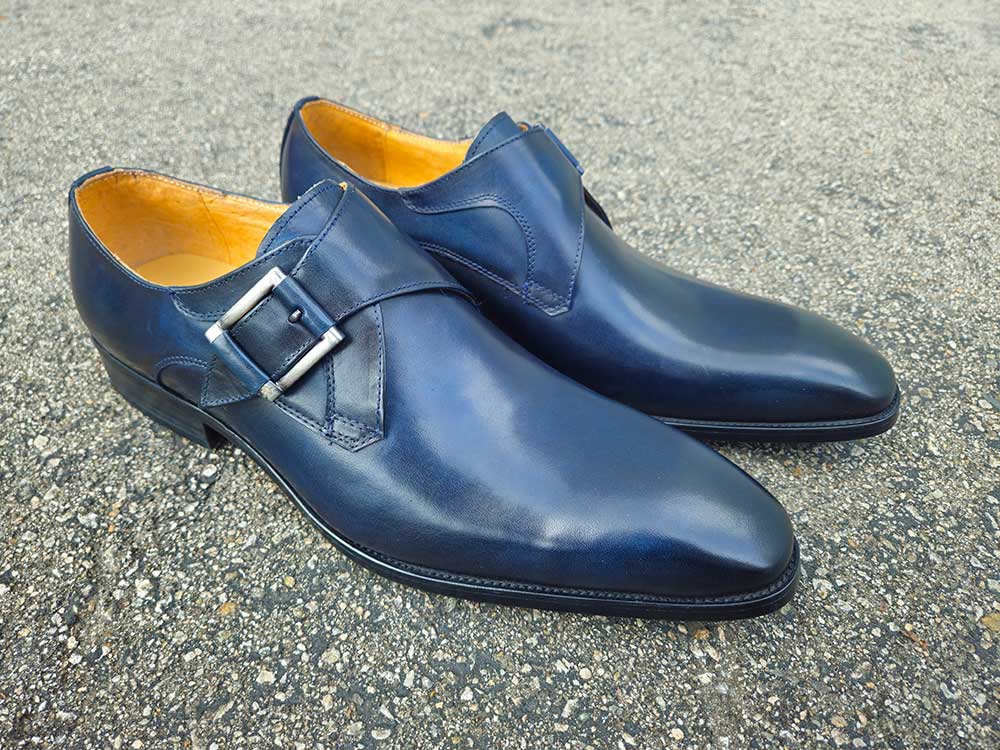 Monk Strap Buckle Leather Shoes Carrucci