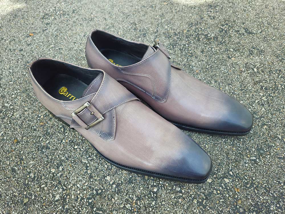 Monk Strap Buckle Leather Shoes Carrucci