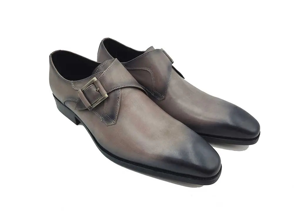 Monk Strap Buckle Leather Shoes Carrucci
