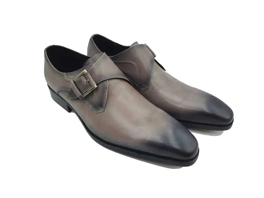Monk Strap Buckle Leather Shoes Carrucci