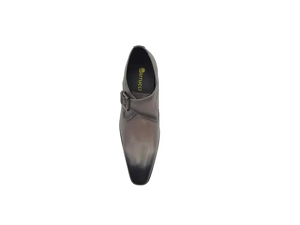 Monk Strap Buckle Leather Shoes Carrucci