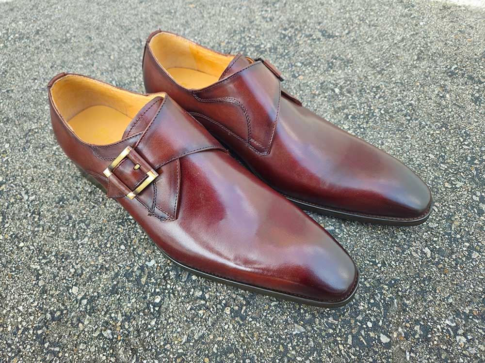 Monk Strap Buckle Leather Shoes Carrucci