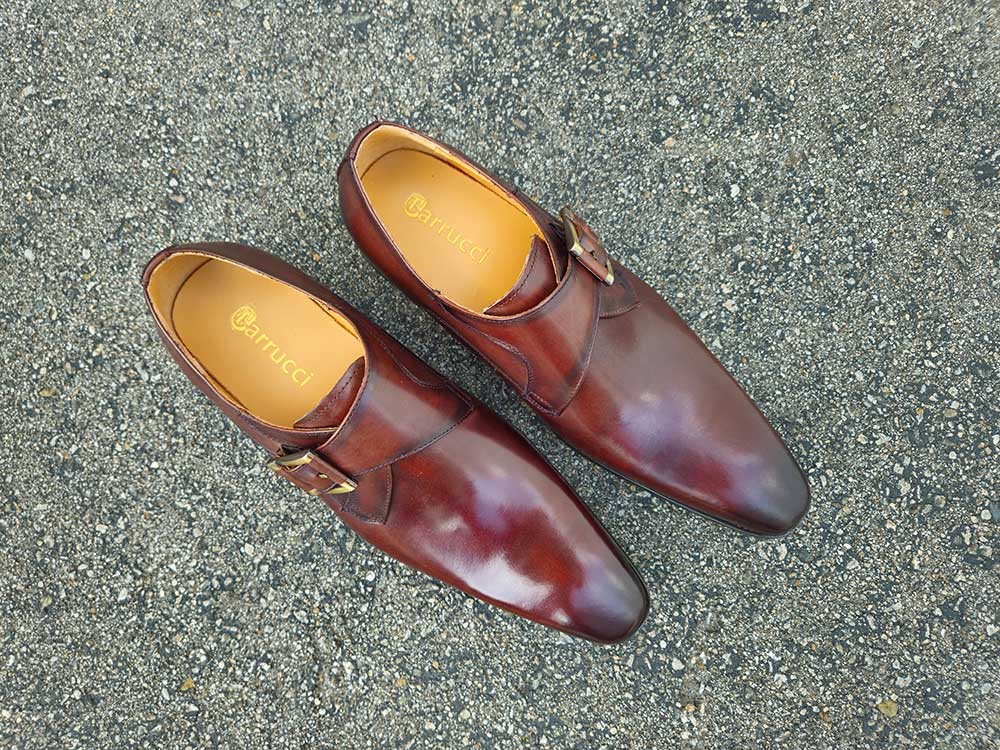 Monk Strap Buckle Leather Shoes Carrucci