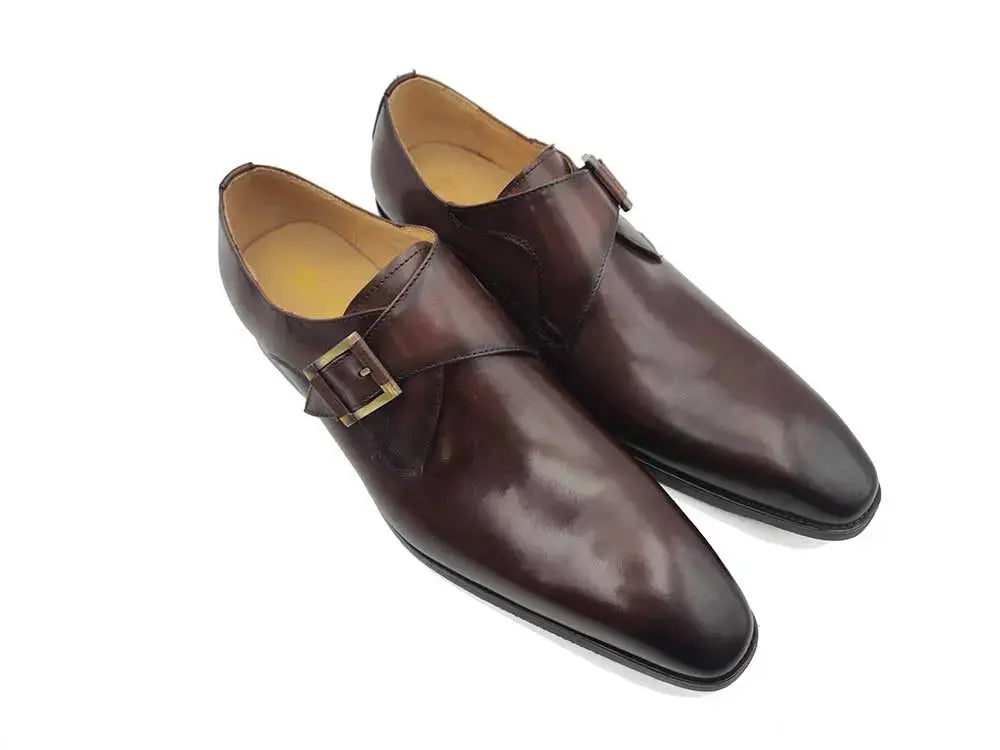 Monk Strap Buckle Leather Shoes Carrucci