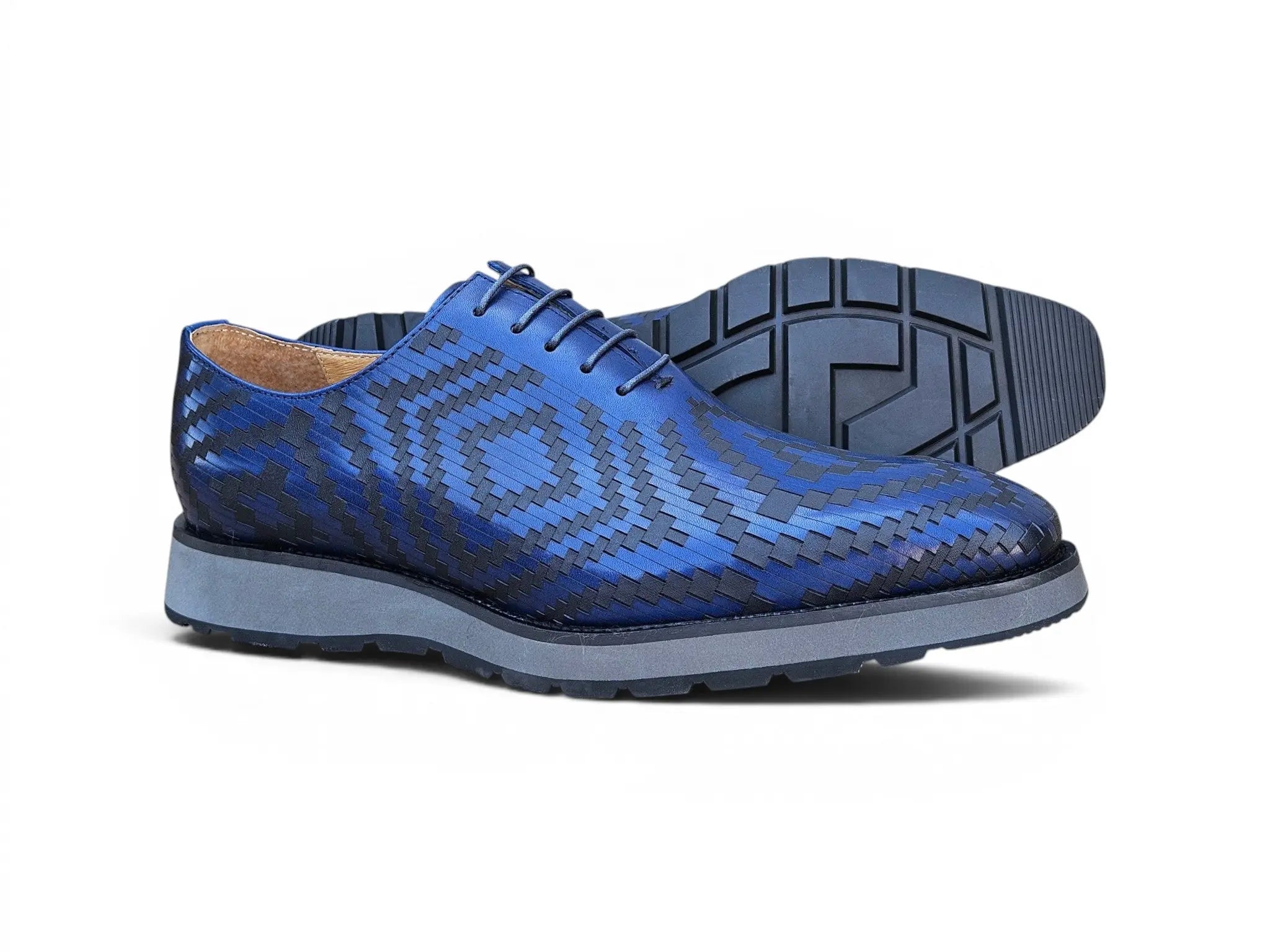 Mosaic Leather Oxford Carrucci