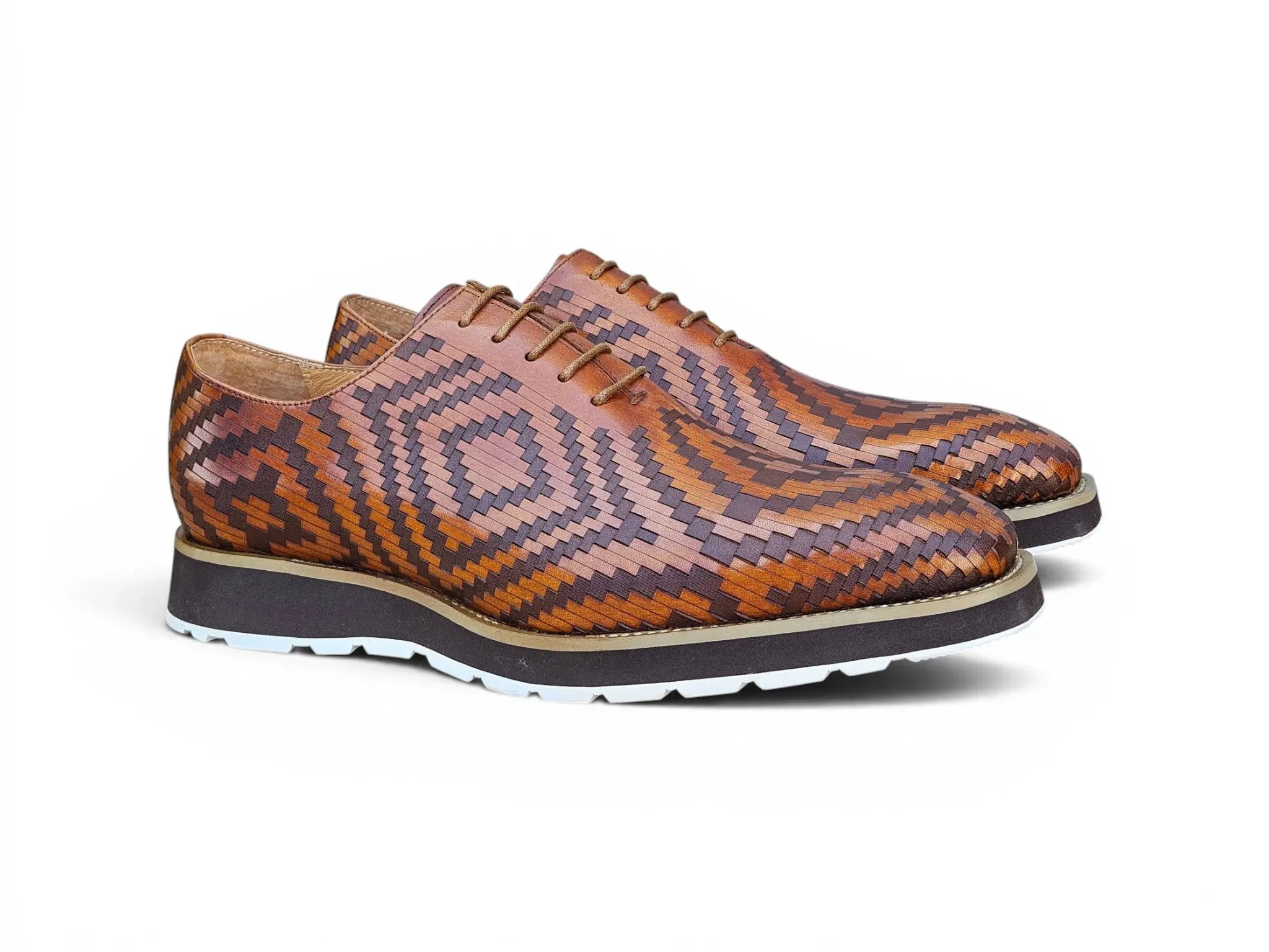 Mosaic Leather Oxford Carrucci