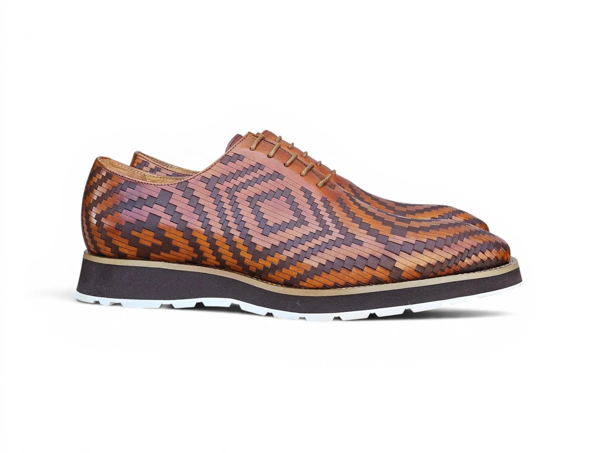 Mosaic Leather Oxford Carrucci