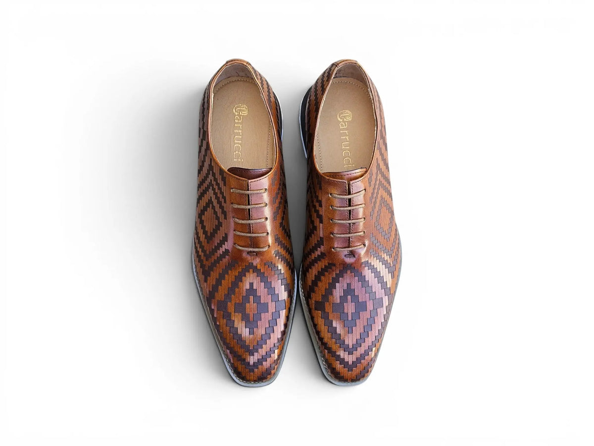Mosaic Leather Oxford Carrucci