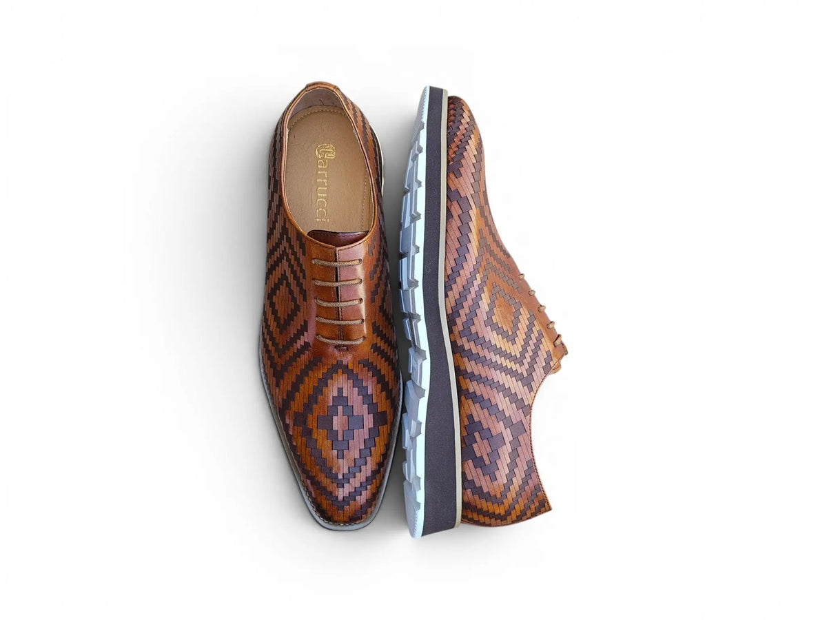 Mosaic Leather Oxford Carrucci