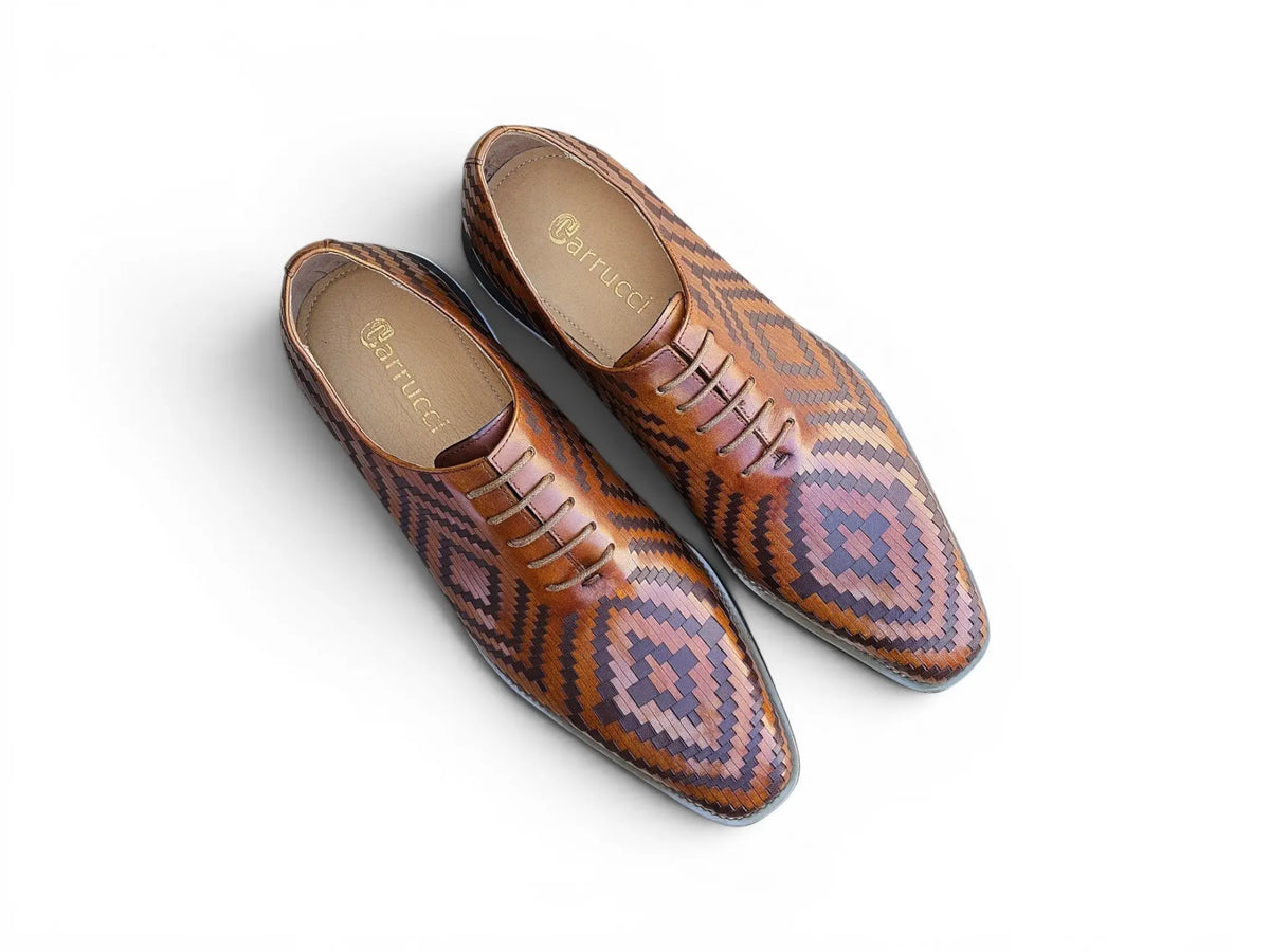 Mosaic Leather Oxford Carrucci
