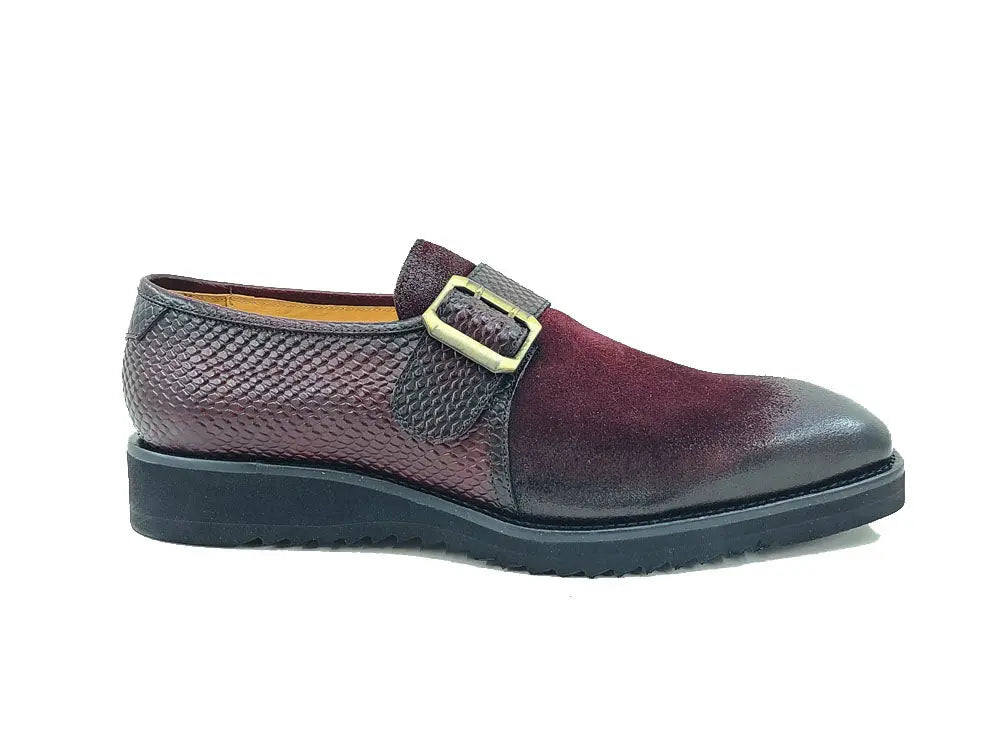 Multi Media Buckle Monkstrap Slip-on Carrucci