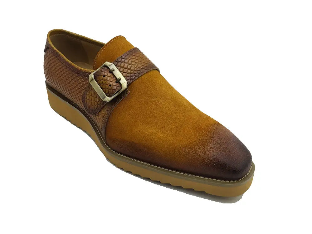 Multi Media Buckle Monkstrap Slip-on Carrucci