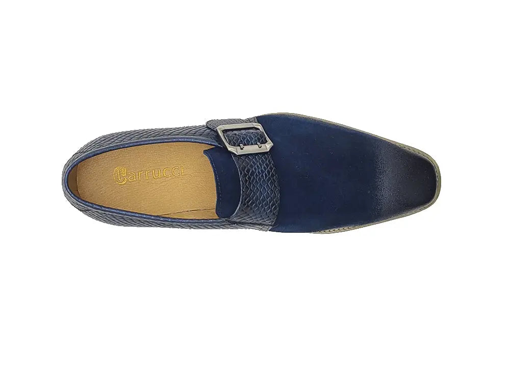 Multi Media Buckle Monkstrap Slip-on Carrucci