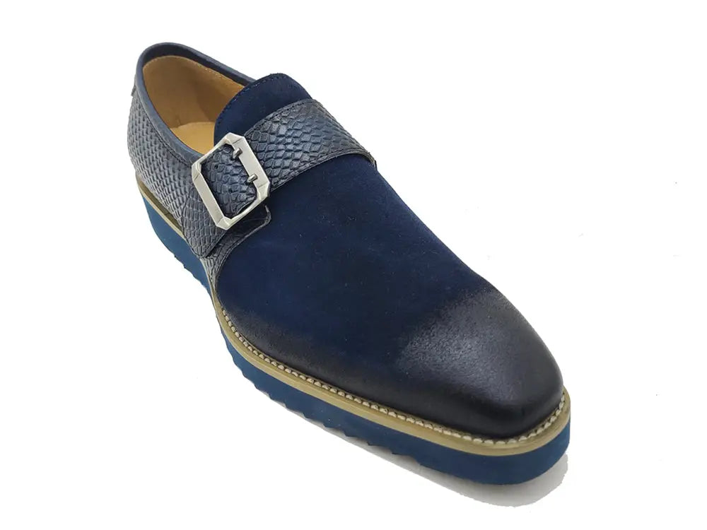Multi Media Buckle Monkstrap Slip-on Carrucci