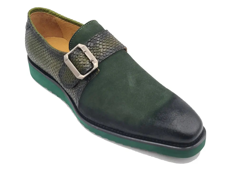 Multi Media Buckle Monkstrap Slip-on Carrucci