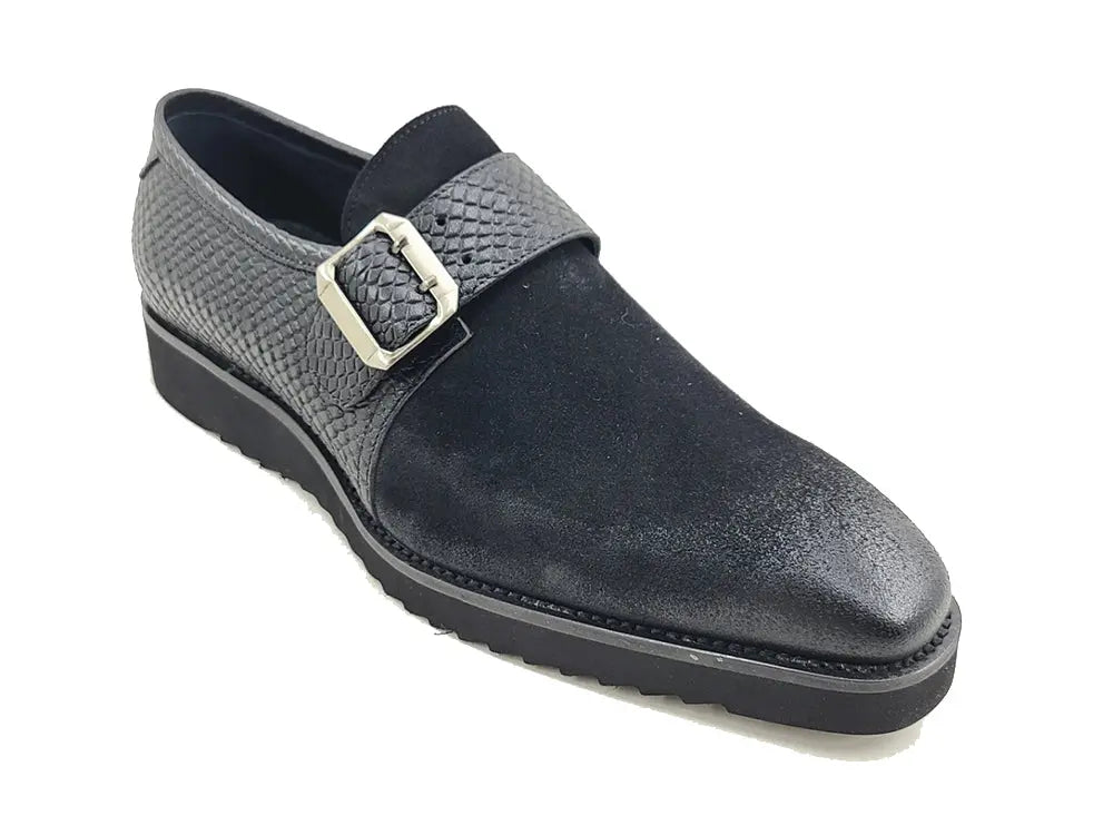 Multi Media Buckle Monkstrap Slip-on Carrucci