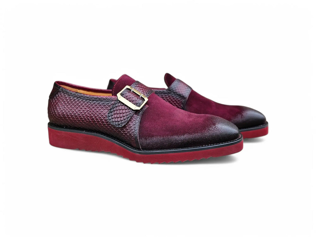 Carucci Red Patent Monk Strap- Size 12- Red & White Hybrid Sole EUC Women main image 3